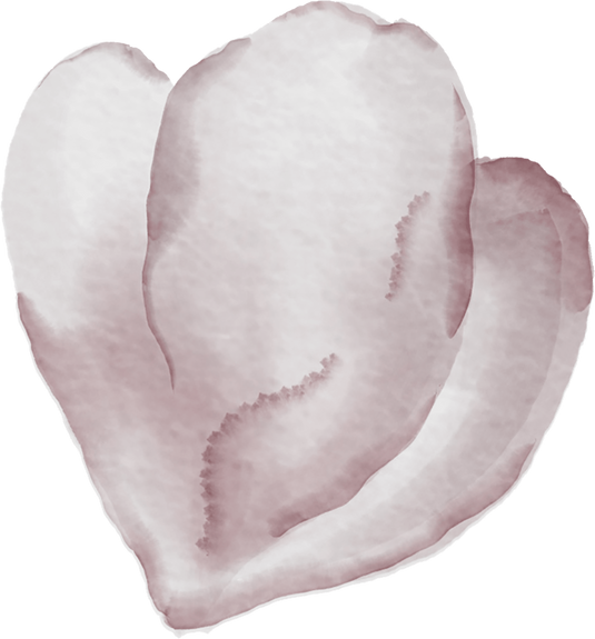 Gentle watercolor flower